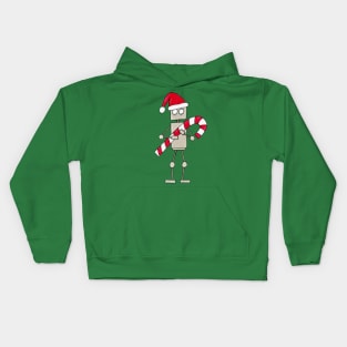 CuteBots Candy Cane Kids Hoodie